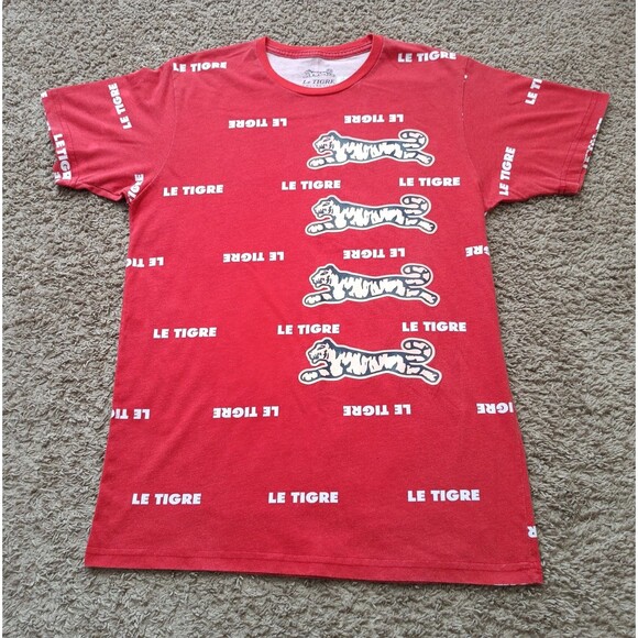 Le Tigre Other - Le Tigre T-Shirt Men's Size Medium Graphic Print Red Shirt